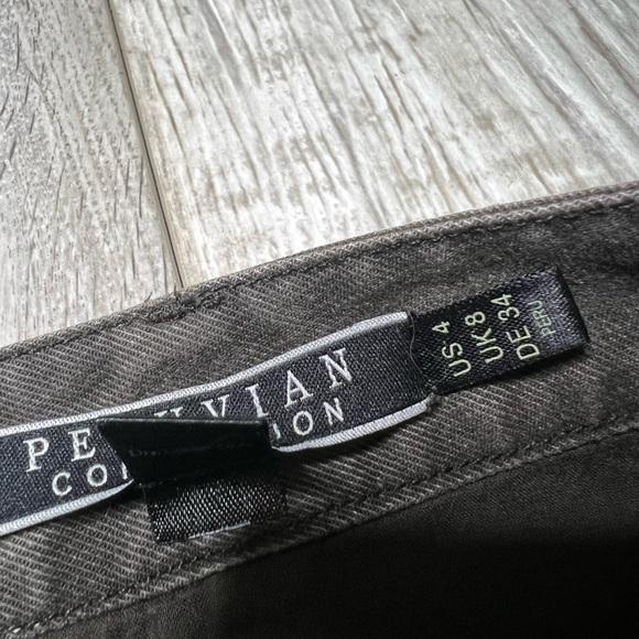 Peruvian Connection Women Size 4 Maxi Skirt A Line Pockets Gray/ Black - Picture 9 of 9